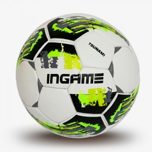 Мяч футбольный INGAME TSUNAMI IFB-130 цв.зеленый р.4