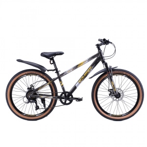 Велосипед горный COMIRON REBEL, 24", рама 13", цвет чёрный