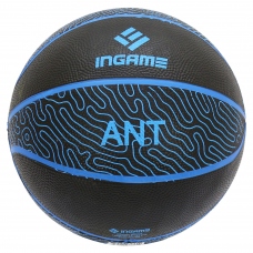 Мяч баскетбольный INGAME ANT цвет - черный, синий размер 7