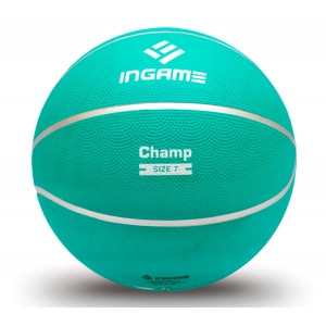 Мяч баскетбольный INGAME CHAMP цвет бирюзовый размер 7
