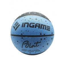 Мяч баскетбольный INGAME POINT цвет черный, синий размер 7