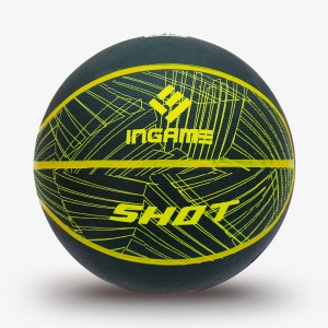 Мяч баскетбольный INGAME SHOT цвет черный, желтый размер 7
