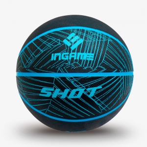 Мяч баскетбольный INGAME SHOT цвет черный, синий размер 7