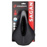 Седло MTB COMIRON SAGAN M046A 245X155 Технологии:DW, ED Верх:PU принт глянец цв.черный серый