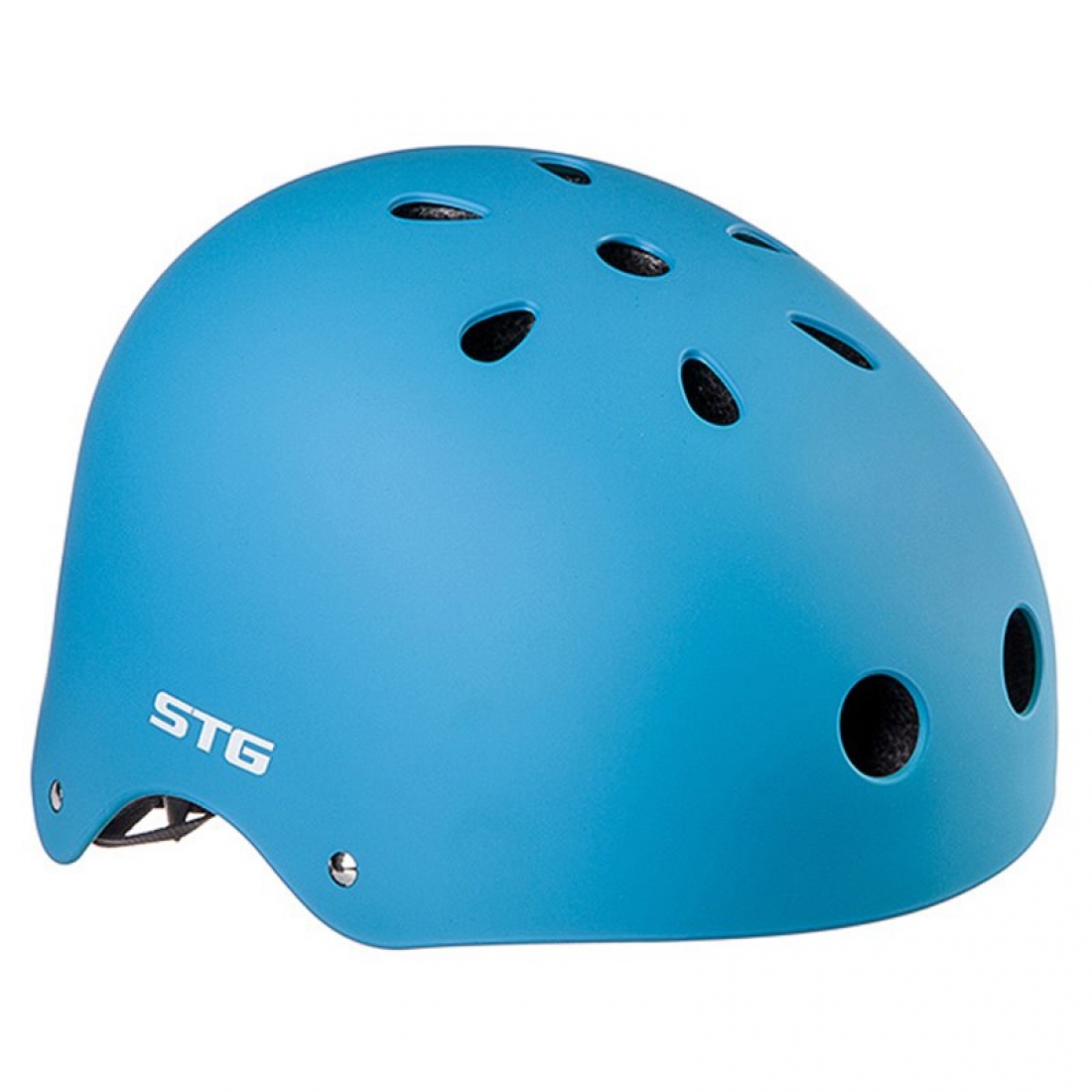 Велошлем STG, модель MTV12, размер M(55-58) с фикс застежкой, цв. синий