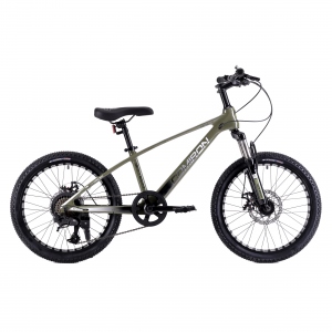 Велосипед детский COMIRON RAPID NEW, 20", цвет хаки, серебристый, черный