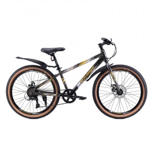 Велосипед горный COMIRON REBEL, 24", рама 13", цвет черный