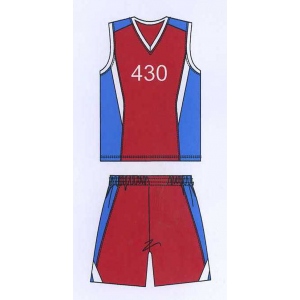 Форма баскетбольная Melior, цвет красный, синий, белый, размер 56-194 ХХL