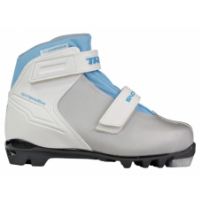 Ботинки лыжные Trek Snowrock, крепление NNN, размер 29, цвет серебристый лого голубой