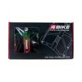 Педали 4BIKE K306_ORG, цвет oil slick оранжевый, 120х100х18 мм, 2 промподшипника + втулка скольжения