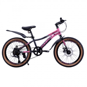 Велосипед горный COMIRON SMART, 20", цвет розовый, серый