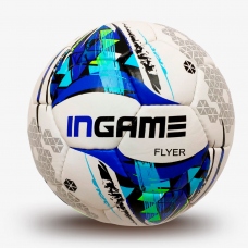 Мяч футбольный INGAME FLYER, цвет белый, синий, размер 5
