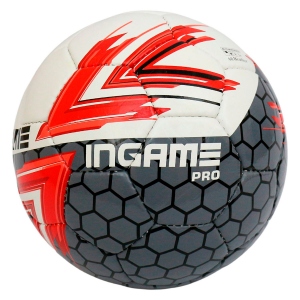 Мяч футбольный Ingame Pro IFB-115 цв.красный черный р.5