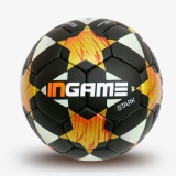 Мяч футбольный INGAME STARK цв.черный желтый р.5