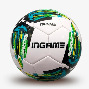 Мяч футбольный INGAME TSUNAMI цвет зеленый размер 5