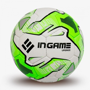 Мяч футбольный INGAME UPGRADE, цвет белый, зеленый, размер 5