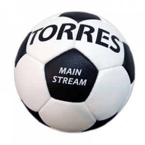 Мяч футбольный TORRES Main Stream, цвет белый, черный, размер 4