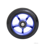 Колесо для трюкового самоката, диаметр 100 мм, обод алюминиевый анодированный с подшипником ABEC-9, цвет синий