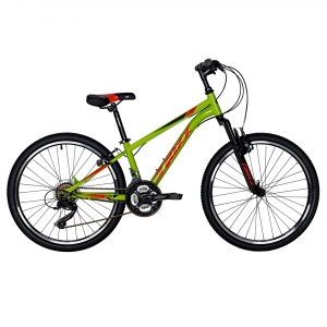 Велосипед горный FOXX 24" AZTEC рама 14" сталь цв.зеленый