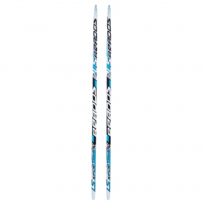 Лыжи беговые дерево-пластик STC длина 205, Step, цвет синий