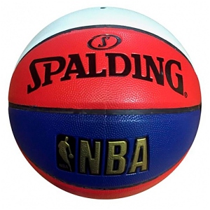 Мяч баскетбольный Spalding цв.красный синий белый р.7