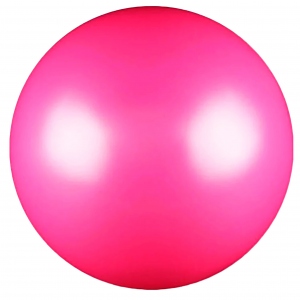 Мяч для художественной гимнастики INDIGO, диаметр 15см, вес 300гр, цвет металлик цикламеновый