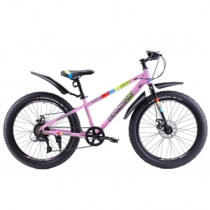 Велосипед полуфэт COMIRON FLASH, 24", рама 13", цвет розовый микс