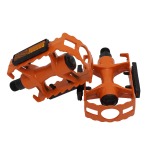 Педали алюминиевые платформа 95*65мм,Vinca Sport, ось 9/16", orange, инд. уп.