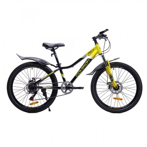 Велосипед горный COMIRON SMART, 24", рама 12", цвет жёлтый, серебристый