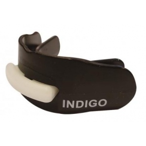 Капа 2 челюстная Indigo термопластик в контейнере цв.черный