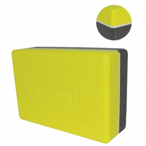 Блок для йоги ESPADO серо-желтый ES2722 1/100