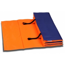 Коврик для гимнастики взрослый INDIGO 1800/600/8мм, оранжевый синий