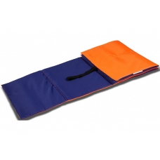 Коврик для гимнастики детский INDIGO 150/50см, оранжевый синий