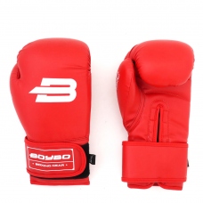 Перчатки боксерские BoyBo Basic искусственная кожа 6 OZ цвет красный