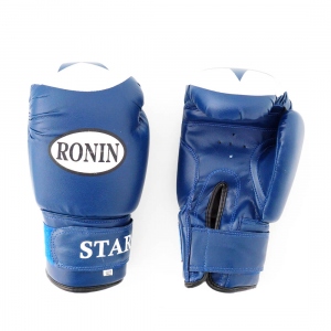 Перчатки боксерские Ronin Star искусственная кожа, 10 унций, цвет синий