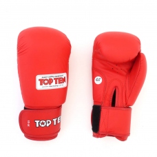 Перчатки боксерские Top Ten AIBA 10 унций цвет красный