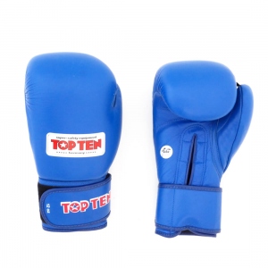 Перчатки боксерские Top Ten AIBA 12 унций цвет синий