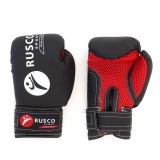 Перчатки боксерские детские Rusco Sport искусственная кожа, цвет черный 10 Oz