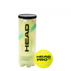 Мяч для большого тенниса Head Pro Comfort 3B, в упаковке 3 мяча, цвет желтый