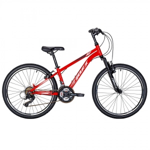 Велосипед горный FOXX 24" AZTEC рама 14" сталь цв.красный