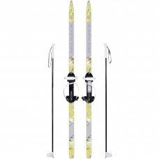 Лыжи подростковые Ski Race, длина 130 см, с палками