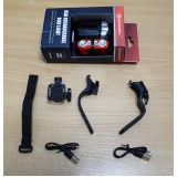 Комплект фонарей Briviga USB bike light set EBL-039+EBL-2265A, перед 380 лм + задний 40 лм.