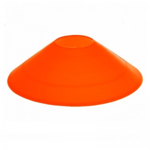 Конус разметочный фишка, диаметр 20см, высота 5см, цвет оранжевый