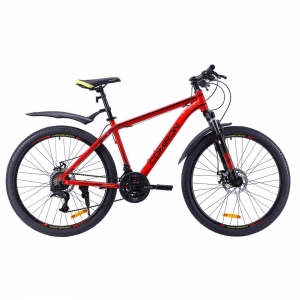 Велосипед горный COMIRON UNIVERSE, 26", рама 17", цвет красный, черный, жёлтый