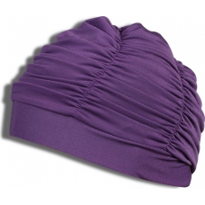 Шапочка для плавания Indigo женская, лайкра, с драпировкой, цвет фиолетовый