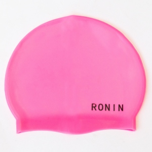 Шапочка для плавания силикон детская цвет розовый