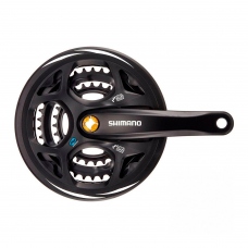 Система Shimano Altus M311 170мм, под квадрат, 42/32/22T, цвет черный