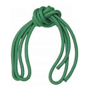Скакалка гимнастическая утяжеленная INDIGO зеленый 2,5м 150 г.