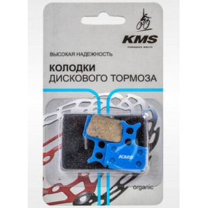 Колодки тормозные для диского тормоза  материал органика цв.голубой KMS(Formula Maga One)