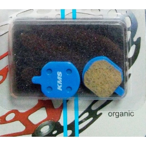 Колодки тормозные для диского тормоза 20286 материал органика цв.голубой KMS(блистер)